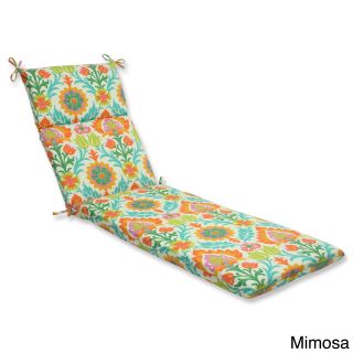 Pillow Perfect Santa Maria Outdoor Chaise Lounge Cushion (100 percent Spun PolyesterFill material 100 percent Polyester FiberSuitable for indoor/outdoor use Collection Santa MariaColor Options Azure, Mimosa, Mint Julep, MoonstoneClosure Sewn Seam Clos