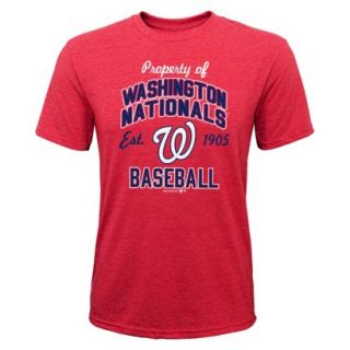 MLB TEAM COLOR MLB Boys T Shirt NATIONALS   XL