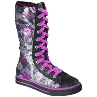 Girls Circo Gemma Sequin Fashion Boots   Purple 1