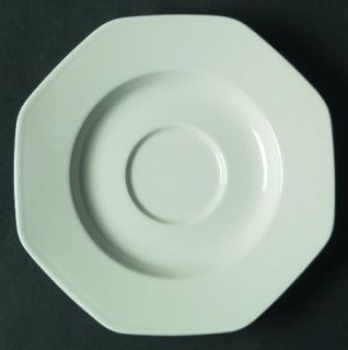 Mikasa Color Spectrum Alpine White Saucer, Fine China Dinnerware   All White,Mul