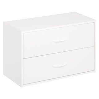 Tabletop Storage Drawer Units ClosetMaid 2 Drawer Organizer   White