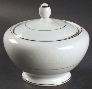 Embassy (Japan) Touch Of Gold (Japan) Sugar Bowl & Lid, Fine China Dinnerware  