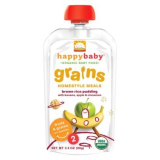 Happy Baby Pudding Pouch   Apple, Banana, Cinnamon 3.5 oz (8 Pack)