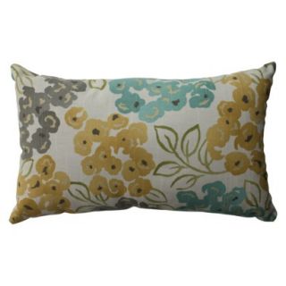 Luxurious Floral Oblong Toss Pillow   Pool (11.5x18.5)