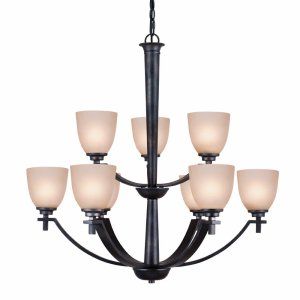 Golden Lighting GOL 6262 9 DNI Hampden 9 Light Chandelier