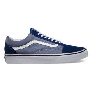Suede & Chambray Old Skool Mens Shoes Estate Blue In Sizes 9, 8, 11, 10.5,