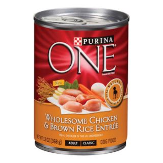 Purina ONE Wholesome Chicken & Brown Rice Entrée, Case of 12