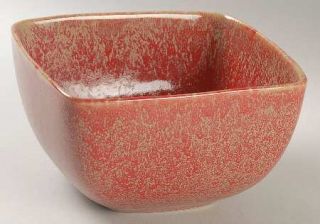 Bed Bath & Beyond Lava Soup/Cereal Bowl, Fine China Dinnerware   Speckled Red An