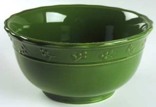 Signature Bella Green (Basil) Mixing Bowl, Fine China Dinnerware   Stoneware,Gre