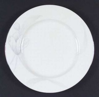 Noritake Wind Blossom Dinner Plate, Fine China Dinnerware   Bone, Lavender/White
