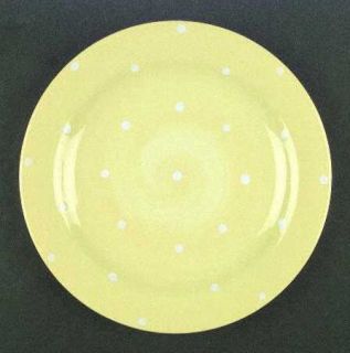 Epoch Spinners Lemon Dinner Plate, Fine China Dinnerware   Yellow Or Blue W/ Whi