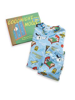 Books To Bed Infants Three Piece Goodnight Moon PJ & Book Set   Blue