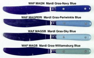 Washington Forge Mardi Gras Navy/Cobalt (Stainless) Modern Hollow Knife   Stainl