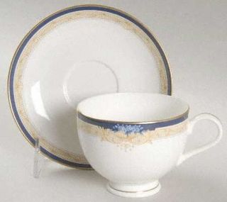 Noritake Palestra Footed Cup & Saucer Set, Fine China Dinnerware   New Lineage I