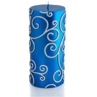 3x6 Inch Scroll Pillar Candles (pack Of 12) (3 inches diameter x 6 inches high )