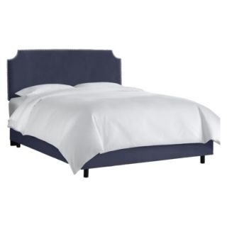 Skyline cal King Bed Lombard Nail Button Notched Bed   Premier Charcoal
