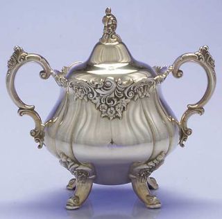 Wallace Baroque (Silverplate,Hollowware,Older) Sugar Bowl & Lid   Silverplate,Ho