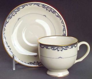 Lenox China Liberty Footed Cup & Saucer Set, Fine China Dinnerware   Presidentia