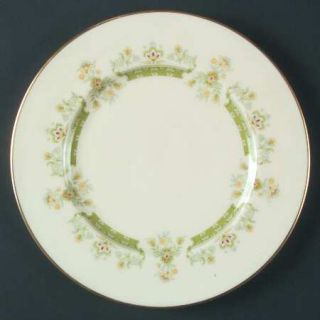 Lenox China Marissa Salad Plate, Fine China Dinnerware   Yellow,Blue&Green Flowe