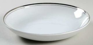 Contour Candlelight Coupe Soup Bowl, Fine China Dinnerware   Two Platinum Bands
