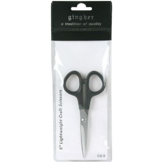 Gingher Lightweight Craft Scissors (5 inchesMolded black nylon handlesTempered stainless steel bladesPrecision ground blades allow exact cutting all the way to the pointThese ambidextrous scissors are perfect for any craft projectImported )