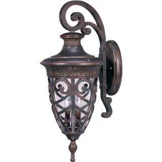 Aston Arm Down 3 light Dark Plum Bronze Wall Sconce