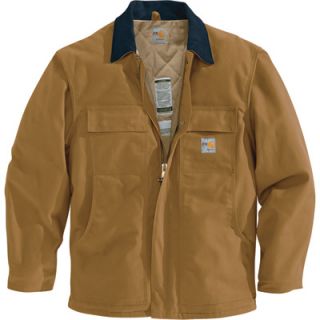 Carhartt Flame Resistant Duck Traditional Coat   Brown, 3XL, Big Style, Model#