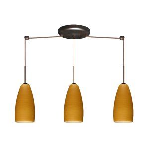 Besa Lighting BEL 3BB 1509OK BR Chrissy Pendant