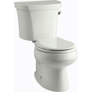 Kohler K 3947 TR NY WELLWORTH Round Front 1.28 gpf Toilet, 14 In. Rough In, Righ