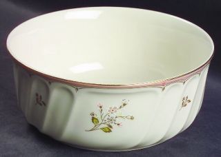 Mikasa Monticello Souffle, Fine China Dinnerware   Pink Band,Blue,Pink Flowers,S