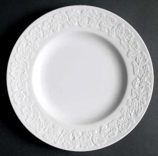 Martha Stewart China Forest Grove Salad Plate, Fine China Dinnerware   White,Emb