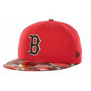 Boston Red Sox New Era MLB In Living Camo Fitted 59FIFTY Cap