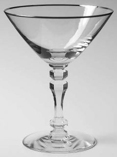 Tiffin Franciscan Montclair Champagne/Tall Sherbet   Stem #17651         Platinu