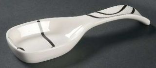 Corning Simple Lines Spoon Rest/Holder (Holds 1 Spoon), Fine China Dinnerware  