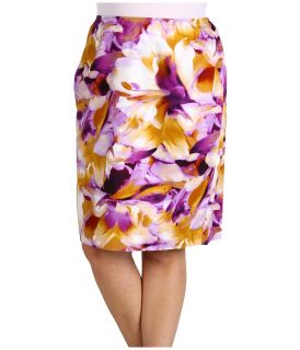 Jones New York Plus Size Slim Skirt Womens Skirt (Multi)