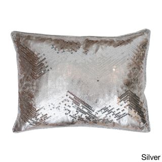 Crackle Chevron Sequin Pillow