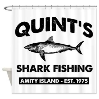  Quints Shark Fishing Shower Curtain  Use code FREECART at Checkout