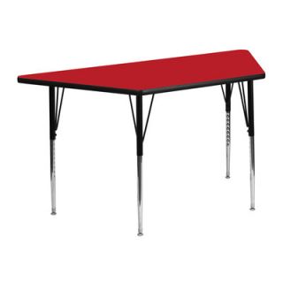 FlashFurniture Trapezoid Activity Table XU A2448 TRAP  Finish Red
