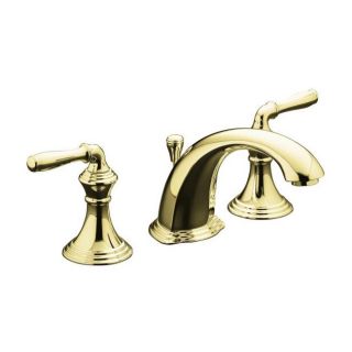 Kohler K 394 4 pb Vibrant Polished Brass Devonshire Widespread Lavatory Faucet