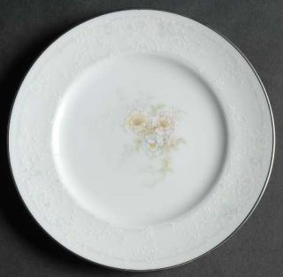 Noritake Anticipation Bread & Butter Plate, Fine China Dinnerware   White Flower