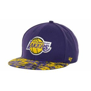Los Angeles Lakers 47 Brand NBA Hardwood Classics Pop Digi Strapback Cap
