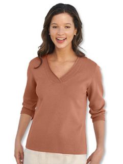 Knit trim Pullover