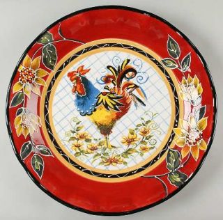 Chanticleer Rooster 16 Chop Plate (Round Platter), Fine China Dinnerware   Roos