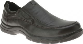 Mens Spring Step Jackson   Brown Leather Slip on Shoes