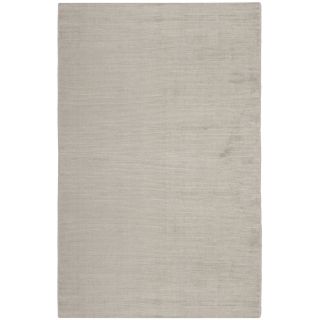 Hand knotted Mirage Light Silver Viscose Rug (8 X 10)