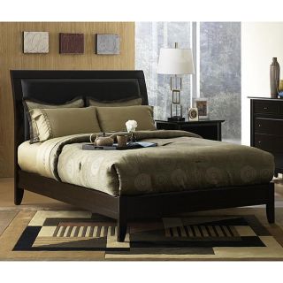 Padded Synthetic Leather California King size Sleigh Bed