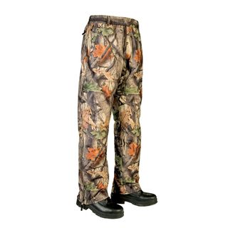 Wooden Trail Camo Big Game Rainsuit Pant (CamouflageWater repellent treatment on the outsideFully seam seal stitchesElastic waistband with adjustable cordTwo (2) slash pocket with zipper closureOne (1) rear pocket with zipper closureHalf leg zipper closur