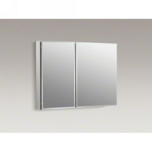 Kohler K CB CLC3526FS NA Universal Aluminum Two Door Medicine Cabinet, 35 W x 2