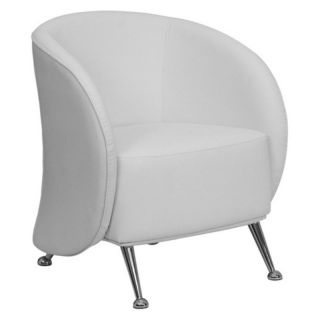 Flash Furniture Hercules Jet Series Leather Chair   White   ZB JET 855 WH GG