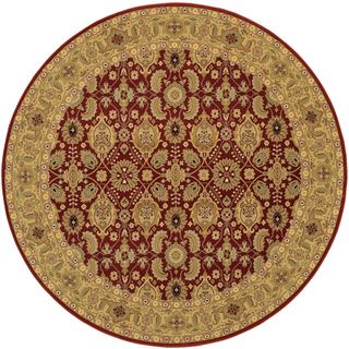 Royal Kashimar All Over Vase Persian Red Rug (710 Round) (Persian redSecondary colors Antique ivory, camel, deep caramel, hazelnutPattern FloralTip We recommend the use of a non skid pad to keep the rug in place on smooth surfaces.All rug sizes are app